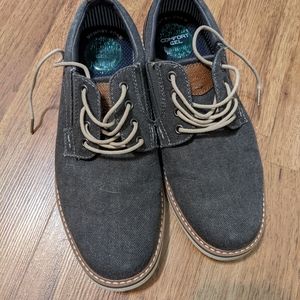 Men's navy fabric oxford